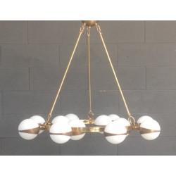 7A ROUND GLOBES CHANDELIER...