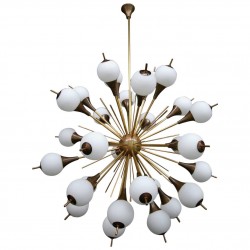 17AB WHITE GLOBES SPUTNIK