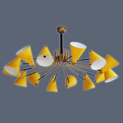 YELLOW CONES CHANDELIER