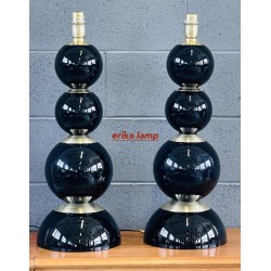 BLACK SPHERES TABLE LAMPS